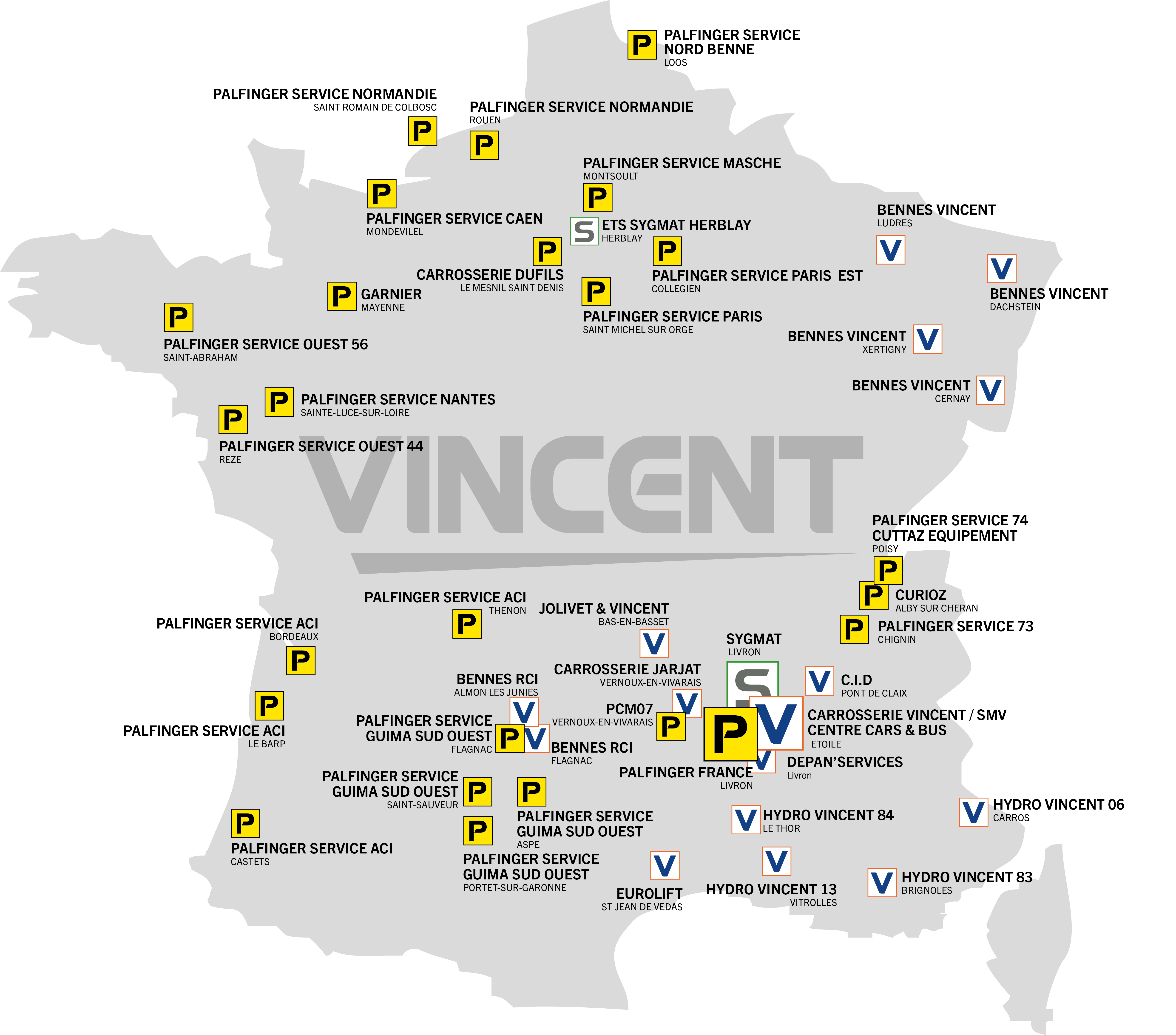 Carte Groupe VINCENT